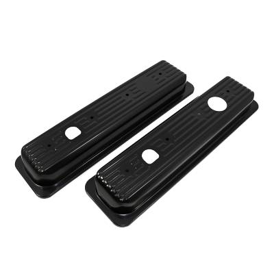 Assault Racing Products - '1987-''00 Chevy GMC Black Center Bolt Valve Cover Caps - 305 350 5.0L 5.7L SBC'