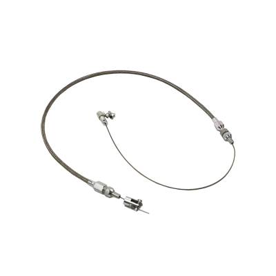 Assault Racing Products - 24" Universal Throttle Cable Wire Assembly Stainless Braided Steel Cut-To-Fit