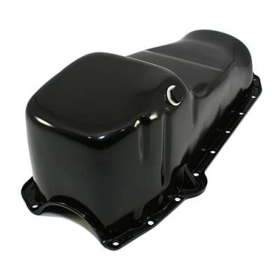 Assault Racing Products - 58-79 SBC Chevy Black Oil Pan - Stock Capacity 283 305 327 350 400 Small Block