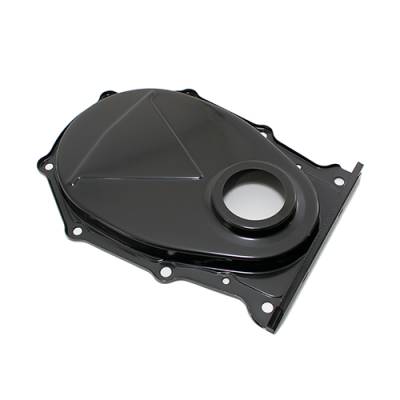 Assault Racing Products - BB Big Block Mopar 383 400 413 426 440 Hemi Black Steel Timing Chain Cover