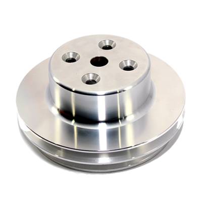 Assault Racing Products - BBC CHEVY 2 V Aluminum Water Pump Pulley Long 396 454