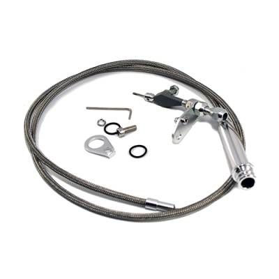 Assault Racing Products - Chevy/GM 700R4 Tuned Port Transmission Stainless Braided Kickdown Cable Detent