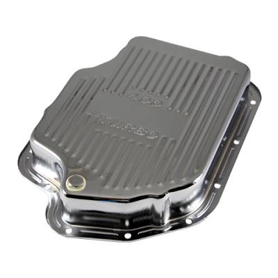 Assault Racing Products - GM Chevy Turbo 400 Chrome Automatic Transmission Deep Pan - Extra Capacity TH400