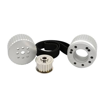 Assault Racing Products - SBF Small Block Ford Billet Aluminum Gilmer Belt Drive Pulley Kit 289 302 351W