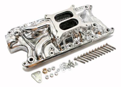 Assault Racing Products - Small Block 289 302 347 FORD Polished Aluminum Intake Manifold Dual Plane