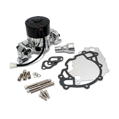 Assault Racing Products - Small Block Ford Chrome High Volume Performance Electric Water Pump SBF 289 302