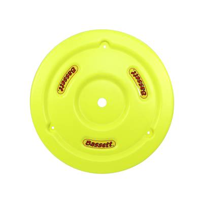 Bassett Wheel - Bassett 5PLG-FLOYEL Fluorescent Yellow Plastic Wheel Cover (Mud Plug) IMCA USRA