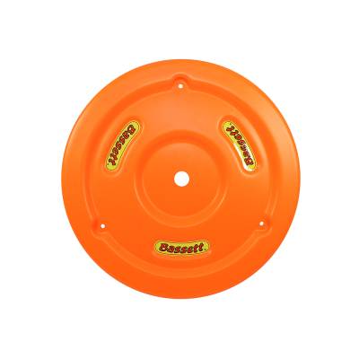 Bassett Wheel - Bassett 5PLG-FLOORG Fluorescent Orange Plastic Wheel Cover (Mud Plug) IMCA USRA
