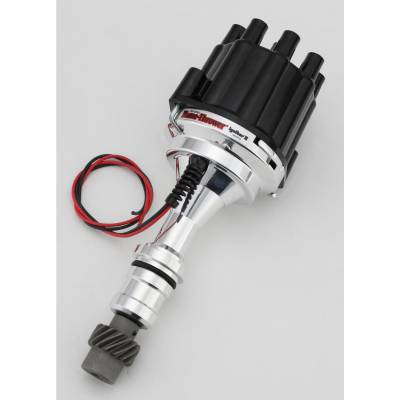 Pertronix Performance Products - PerTronix D110800 Flame-Thrower II Billet Distributor Olds 350 455 No-Vac Black