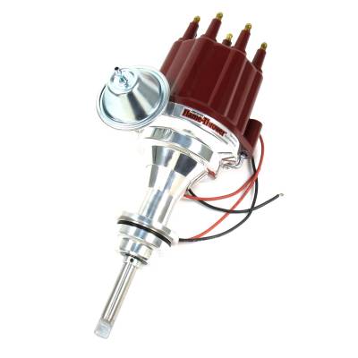 Pertronix Performance Products - PerTronix D141711 Flame-Thrower II Billet Distributor Mopar 318 360 Red Male Cap