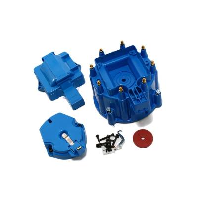Assault Racing Products - Chevy/GM HEI Blue Distributor Cap Rotor Kit SBC 350 400 BBC 454 Chevy Ford Mopar