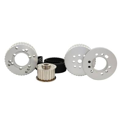 Assault Racing Products - SBM Small Block Mopar Billet Aluminum Gilmer Belt Drive Pulley Kit 318 340 360