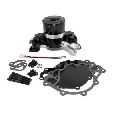 Assault Racing Products - Small Block Ford 289 302 Electric High Volume Water Pump Billet Aluminum Black