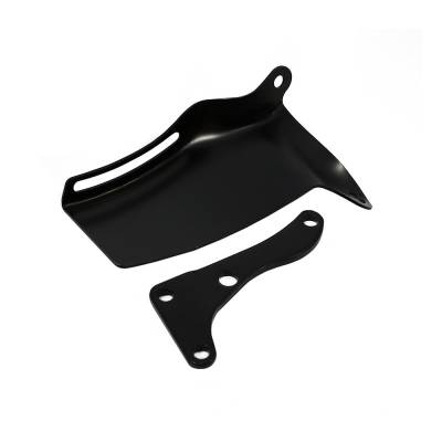Assault Racing Products - SBC Chevy Black Alternator Bracket - 1976-1986 Style For Long Water Pump 305 350