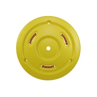Bassett Wheel - Bassett 5PLG-YEL Yellow Plastic Wheel Cover (Mud Plug) IMCA USRA UMP