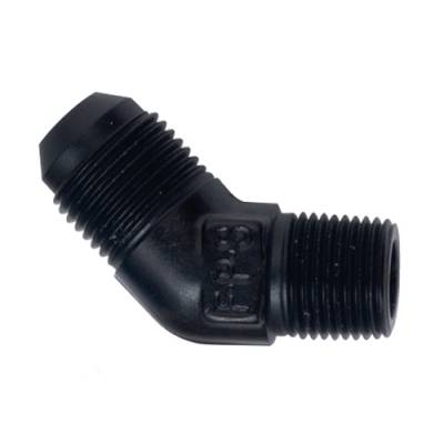 Fragola - Fragola 482362-BL 6 AN to 1/8 NPT Male 45 Degree Adapter Fitting Black IMCA USRA