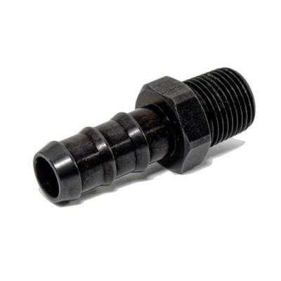 Fragola - Fragola 484010BL 5/8 Hose Barb To 1/2 NPT Aluminum Black Anodized IMCA USRA NHRA