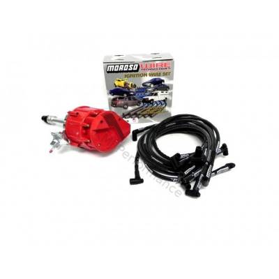 KMJ Performance Parts - Big Block Chevy 396 427 454 HEI Distributor and 8mm Moroso Spark Plug Wires Kit