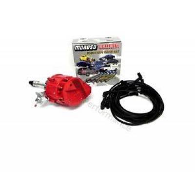 KMJ Performance Parts - Big Block Chevy 454 Red Cap HEI Distributor Moroso Spark Plug Wires Tune Up Kit