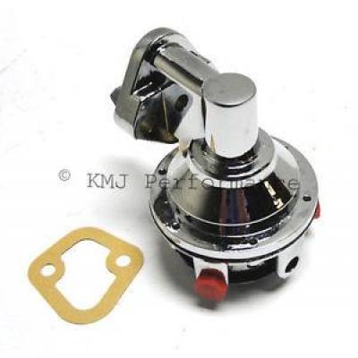 KMJ Performance Parts - BBC Big Block Chevy 396 454 Chrome Mechanical Street Strip Fuel Pump High Volume