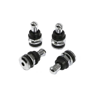 KMJ Performance Parts - 4 Pack Steel Bolt-In Valve Stems Fits Steel Racing Wheels .453 & .625 Dia. Holes