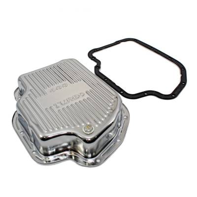 KMJ Performance Parts - GM Chevy Turbo 400 Chrome Automatic Transmission Deep Pan X-Capacity W/ Gasket