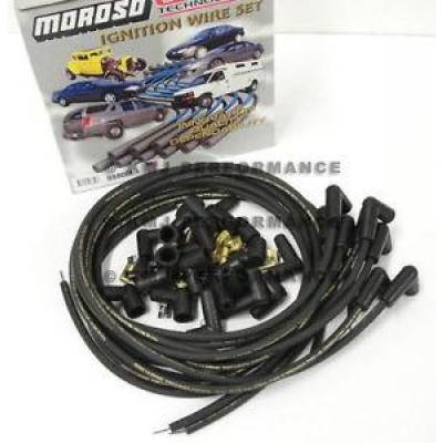 KMJ Performance Parts - Moroso 9880M MagTune Universal Spark Plug Wires HEI 90 Deg Wholesale QTY 10 Bulk