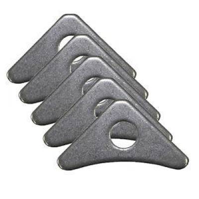 KMJ Performance Parts - 5 Pack Chassis Mounting Gusset Tabs 1/8"; Thick Steel 1/2"; Mounting Hole Weldable