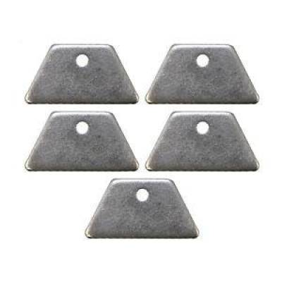 KMJ Performance Parts - 5 Pack Chassis Mounting Flat Body Tabs 1/8"; Thick Steel Weldable 3/16"; Hole