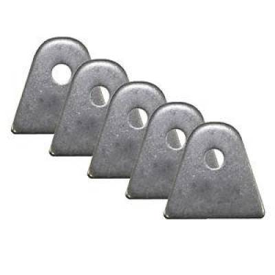 KMJ Performance Parts - 5 Pack Chassis Mounting Tabs 1/8"; Thick Steel 1/4"; Hole 1-7/16"; Long Weldable