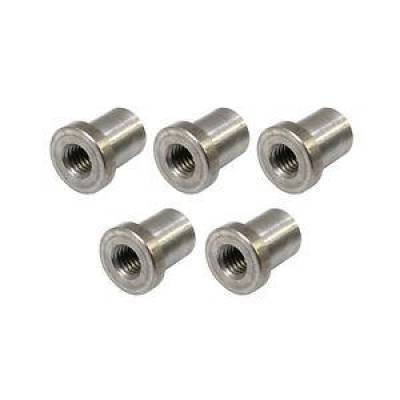 KMJ Performance Parts - 5 Pack Chassis Weld On Nut 1/2";-13 Thread Weldable 7/8"; Long Fits 3/4"; ID Tubing