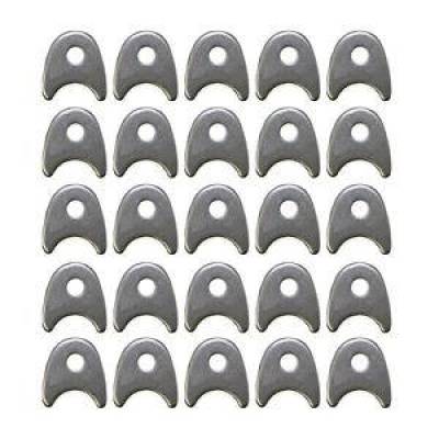 KMJ Performance Parts - 25 Pack Chassis Radius Tabs Bracket 1/8"; Steel Weldable 3/8"; Hole 1-3/8 Wide