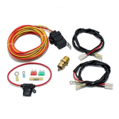 KMJ Performance Parts - Cooling 180 Degree 40/50 Amp Electric Fan Relay Kit for Single or Dual Fans