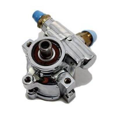 KMJ Performance Parts - GM Type II Performance Aluminum Power Steering Pump Chrome Finish Camaro Chevy