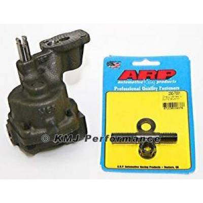 KMJ Performance Parts - Melling M55 SBC Chevy Oil Pump STD. Volume ARP 230-7001 HP Oil Pump Stud 327 350