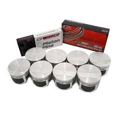 Wiseco - Wiseco PTS505A4 Pro Tru Pistons Small Block Chevy 350 2V Flat Top .40 Over Bore
