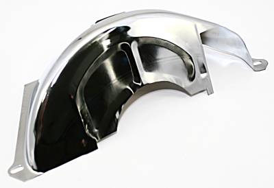 Assault Racing Products - GM Turbo 350 400 Chrome Flexplate Flywheel Cover GM TH350 TH400 Dust Shield
