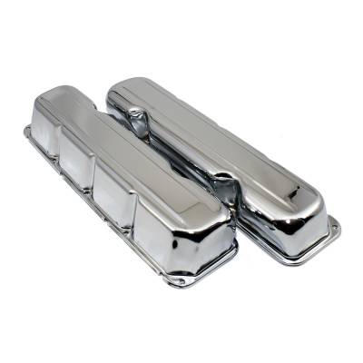 Assault Racing Products - 1968-1979 AMC Jeep V8 Chrome Short Style Steel Valve Covers - 304 360 390 401