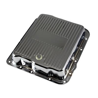 Assault Racing Products - GM 700R4 4L60E Chrome Transmission Pan Stock Capacity 4L60 4L65E Automatic Trans