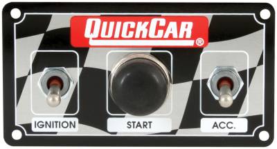 Quick Car - QuickCar 50-020 Micro Dirt Car Ignition Switch Panel Start Button Water Proof