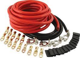 Quick Car - QuickCar 57-012 Drag Race Racing 25' Dual Mount Battery 2 AWG Cable Wire Kit