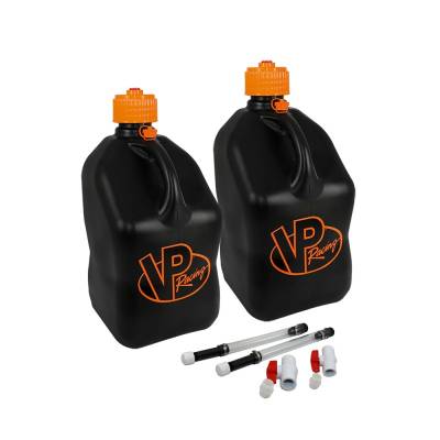 VP Racing Fuels - VP Fuel 2 Pack 5 Gallon Fuel Can w/ 2 Hoses and Ball Valves