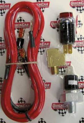 Quick Car - QuickCar 61-711 Oil Pressure Warning Light Kit w/ Wiring & Switch