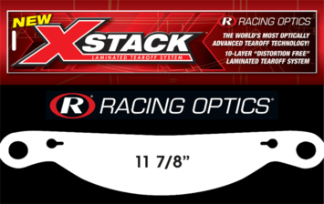 Racing Optics Inc - Racing Optics XStack 10230C 11 7/8" Button Ctr Tear Offs for Impact 1 Sleeve 30
