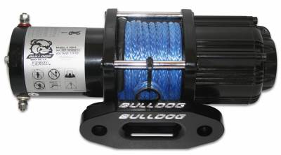 BullDog Winch - Bulldog Winch 15013 3500lb Utility Winch Synthetic Rope
