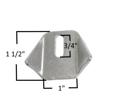 A & A Manufacturing - AA-028-E Trick Tab, 1/8" Steel, 1/4" X 3/4" Slot