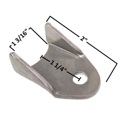 A & A Manufacturing - AA-058-E 90 Degree Gusset Tab, 1/4" Hole