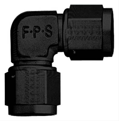 Fragola - Fragola Performance Systems BLACK -12 Female 90 degree Coupler 496312-BL