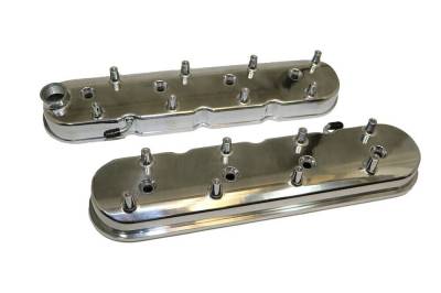 KMJ Performance Parts - Chevy LS1 LS6 Cast Aluminum Valve Covers w/ Coil Mounts LS2 LS7 LS3 Polished