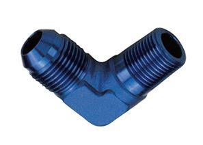 RoadRunner Performance - RoadRunner Performance 90 Degree Flare to Pipe BLUE AN 4 to 1/8" NPT  RRP AN04-02MP90